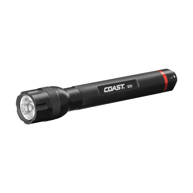 CoastÂ® G26 415 Lumen Bulls-Eyeâ„¢ Spot Beam LED Flashlight, Batteries Included, Black - Image 1